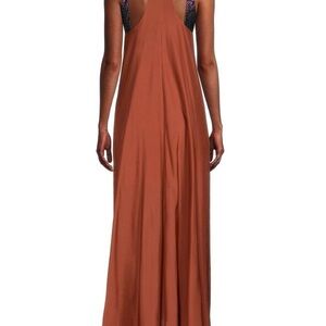 VIX Paulahermanny Solid  Emily Long Dress with Racerback Silhouette